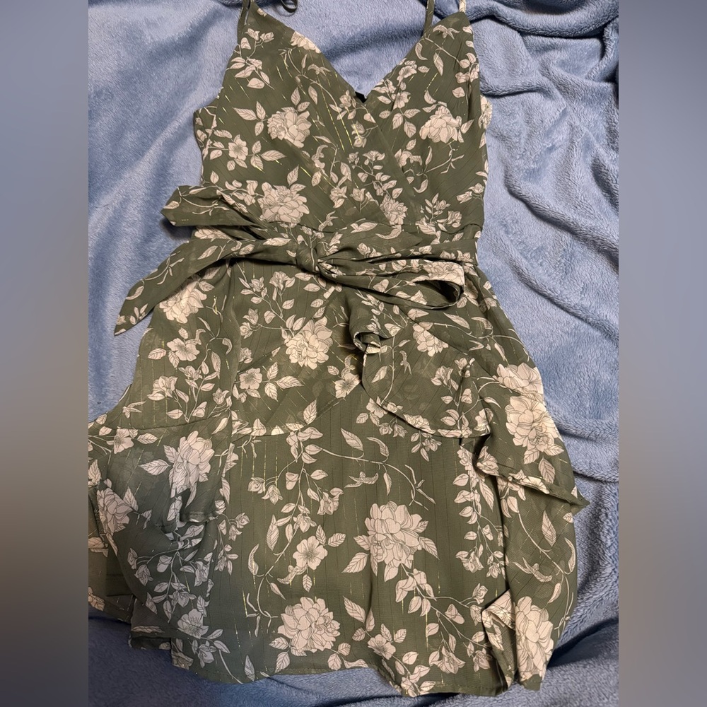 Floral Green Dress